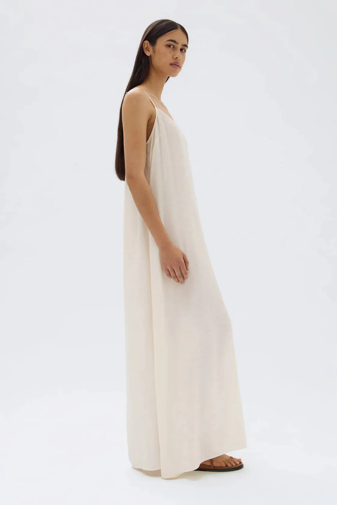 Lani Crinkle Maxi Dress Stone