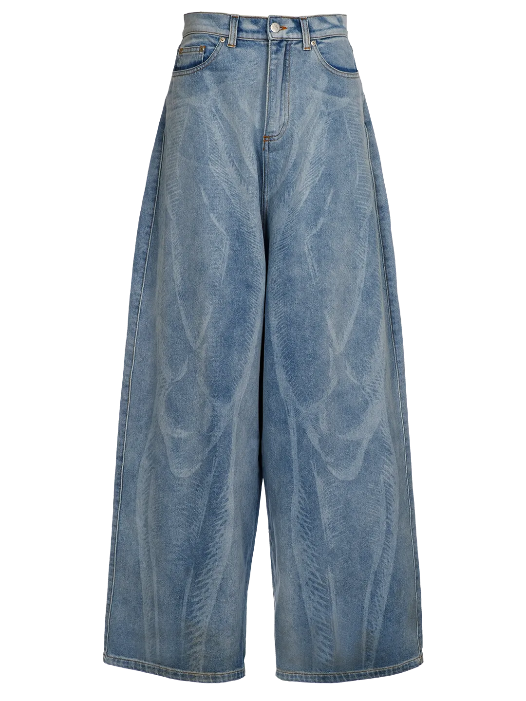 Laser Etched Jeans