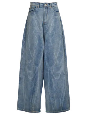 Laser Etched Jeans