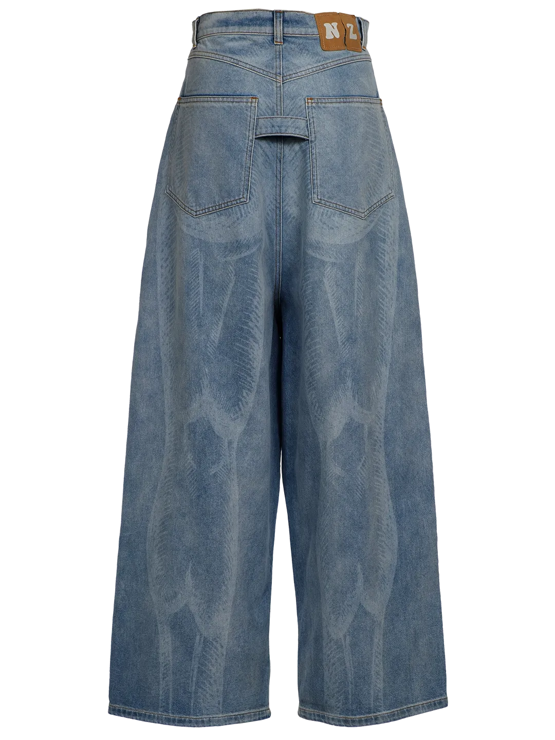 Laser Etched Jeans