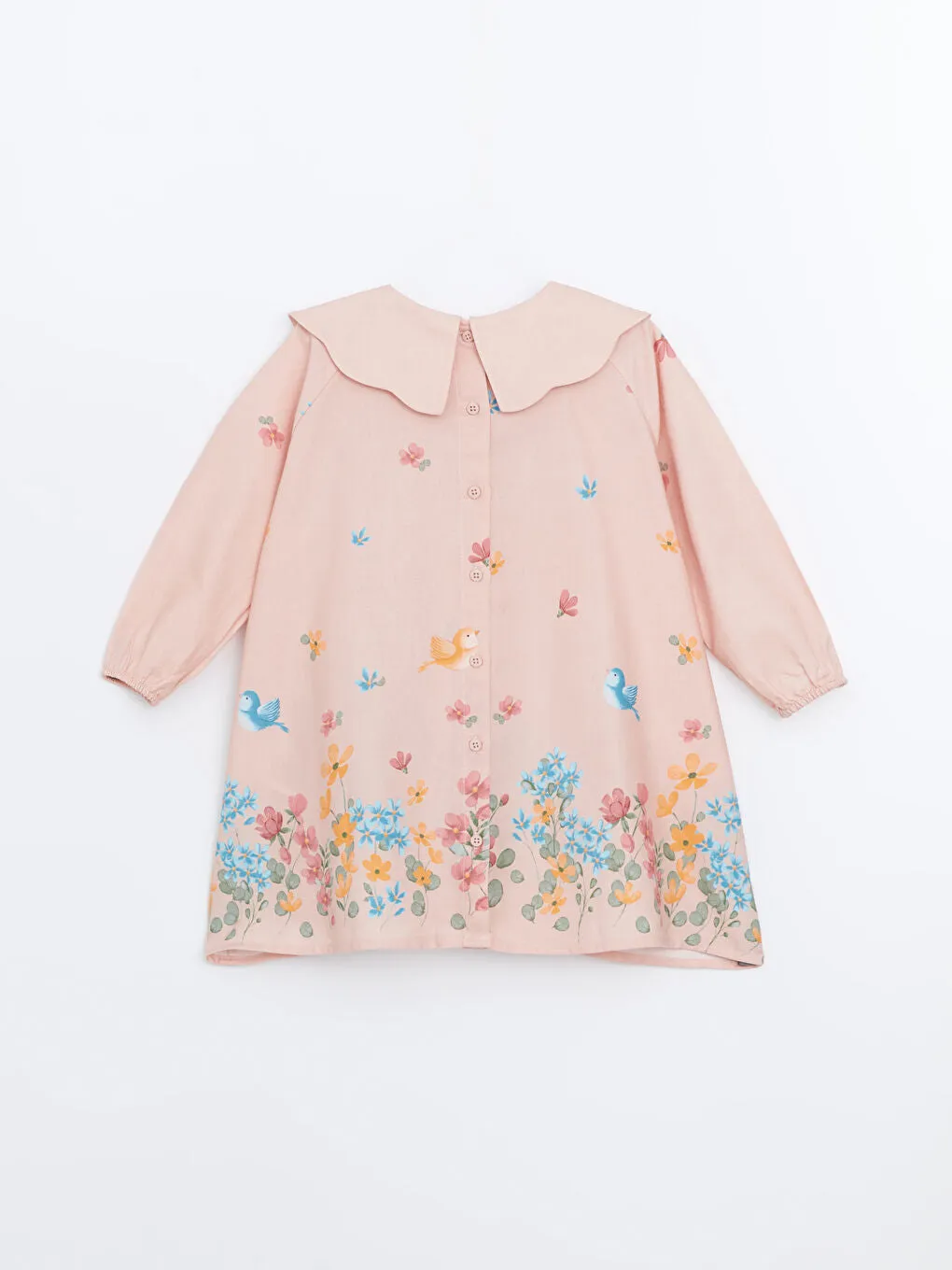 LCW Kids Pink Baby Collar Floral Girl Dress