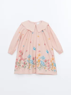 LCW Kids Pink Baby Collar Floral Girl Dress