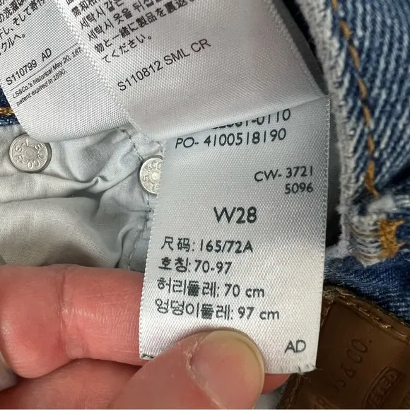 Levi’s Wedgie Icon High Rise Jeans Size 28
