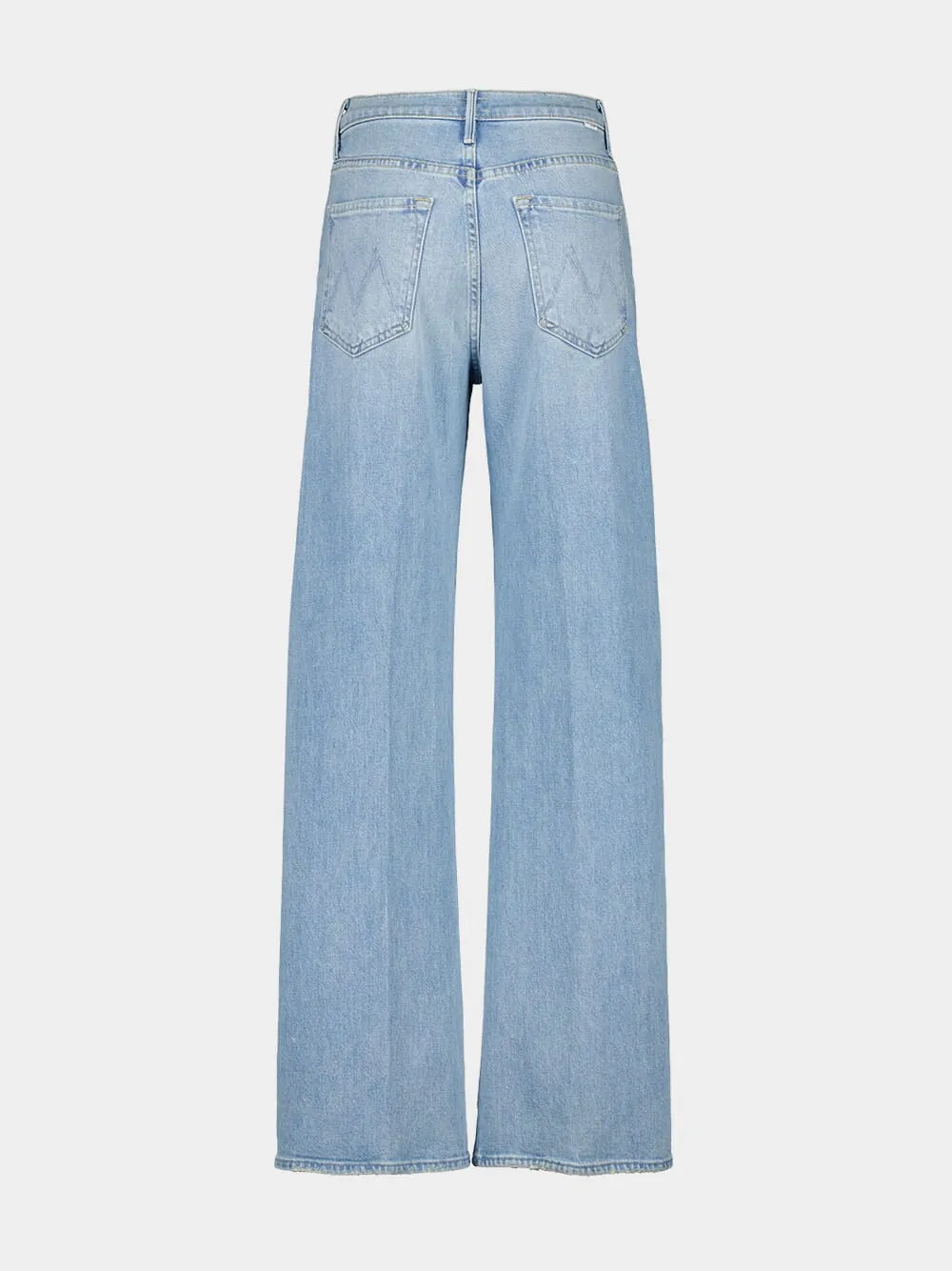 Light Blue Wide-Leg High-Rise Jeans