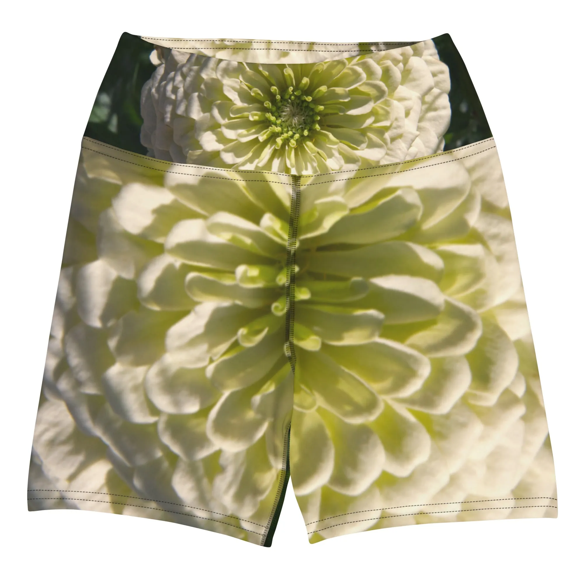 Lime Cream Yoga Shorts