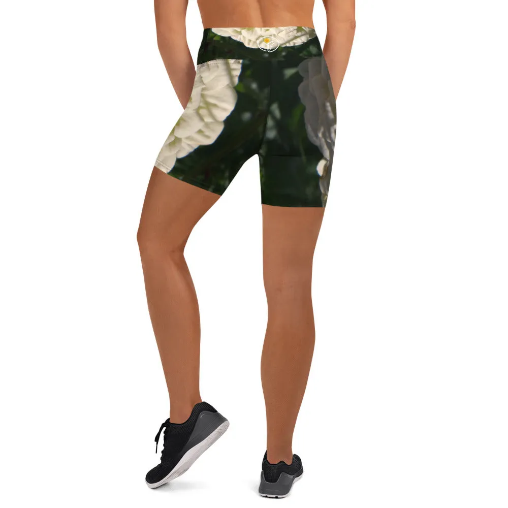 Lime Cream Yoga Shorts