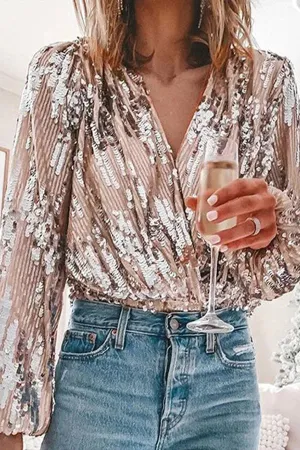 Lisa® | Elegant chevron blouse, stylish and versatile look