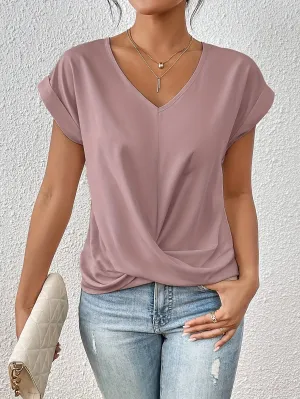 Éloïse | Casual Heart Neck T-Shirt