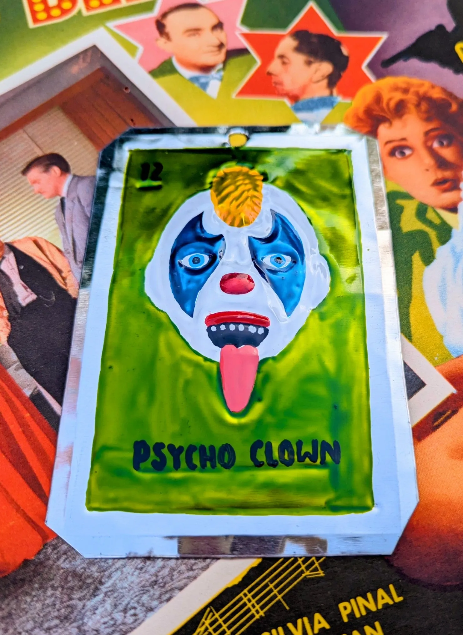Luchador tin plaques