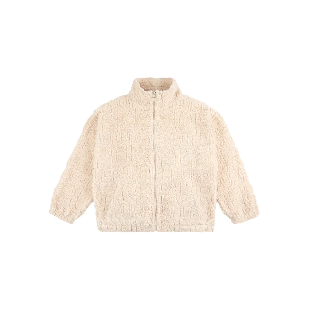 M6072 WORDMARK REPEAT SHERPA JACKET