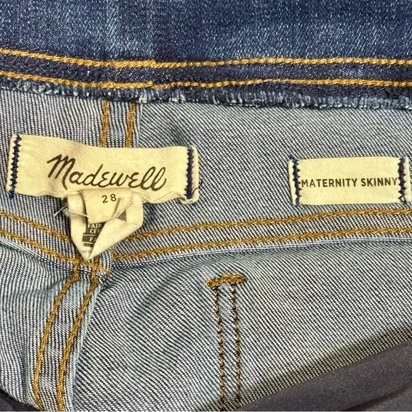 Madewell Maternity Over The Belly Skinny Jeans Size 28