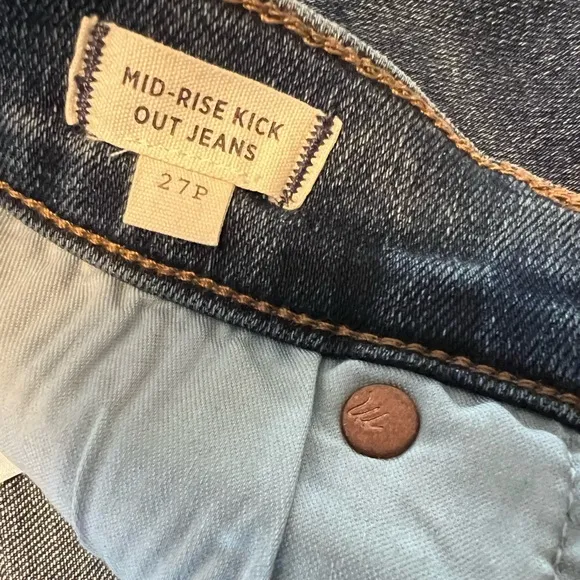 Madewell Petite Kick Out Crop Jeans size 27p 27 petite
