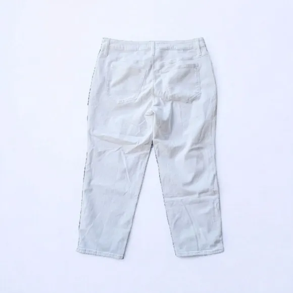 Madewell Stovepipe Jeans Plus Sz 20 Magic Pockets High Rise Stretch NWT White