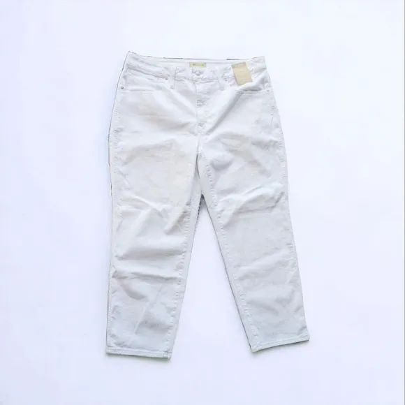 Madewell Stovepipe Jeans Plus Sz 20 Magic Pockets High Rise Stretch NWT White