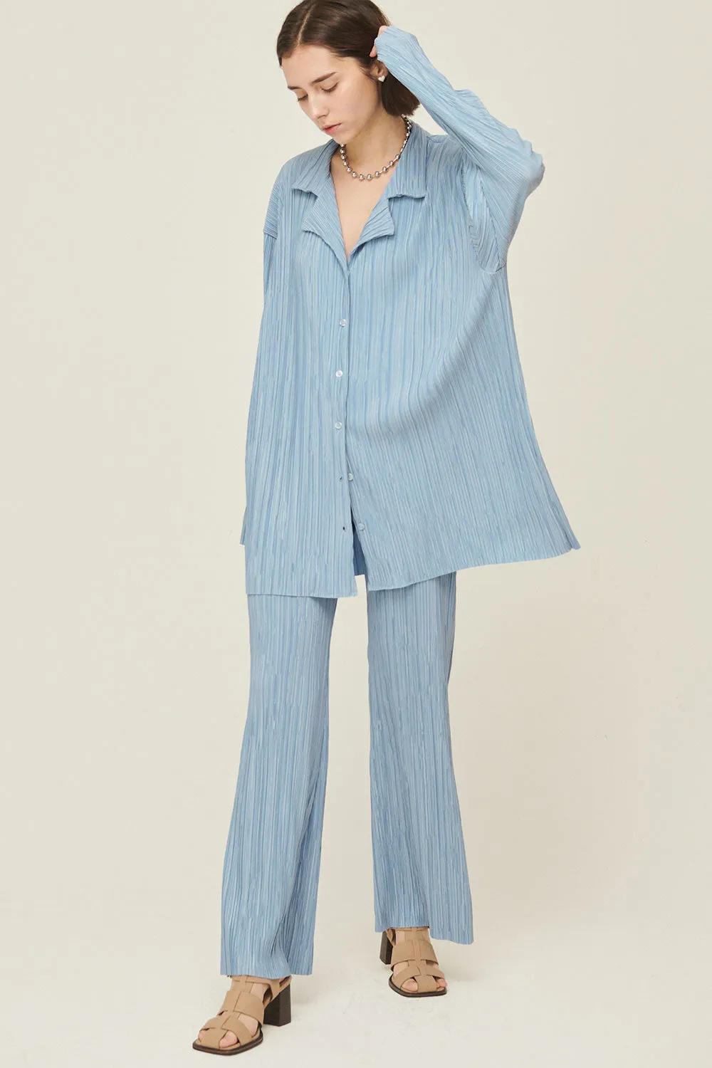 Maria Oversized Plisse Shirt