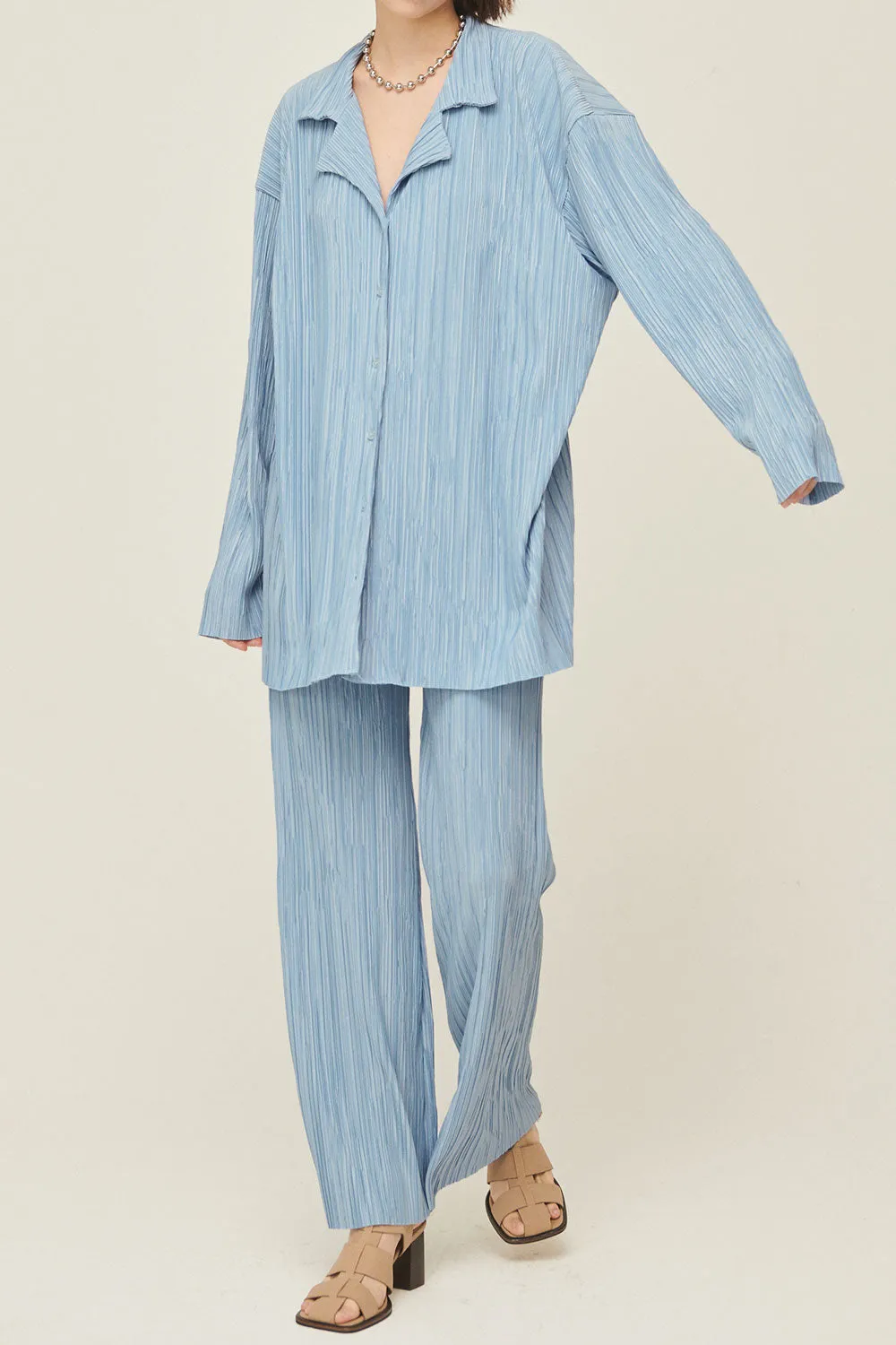 Maria Oversized Plisse Shirt