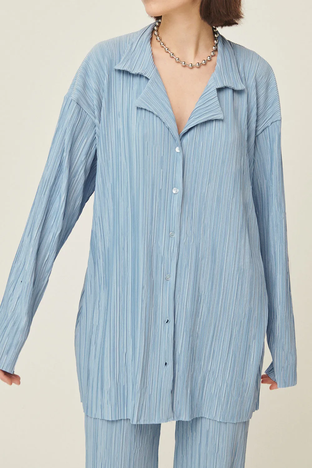 Maria Oversized Plisse Shirt