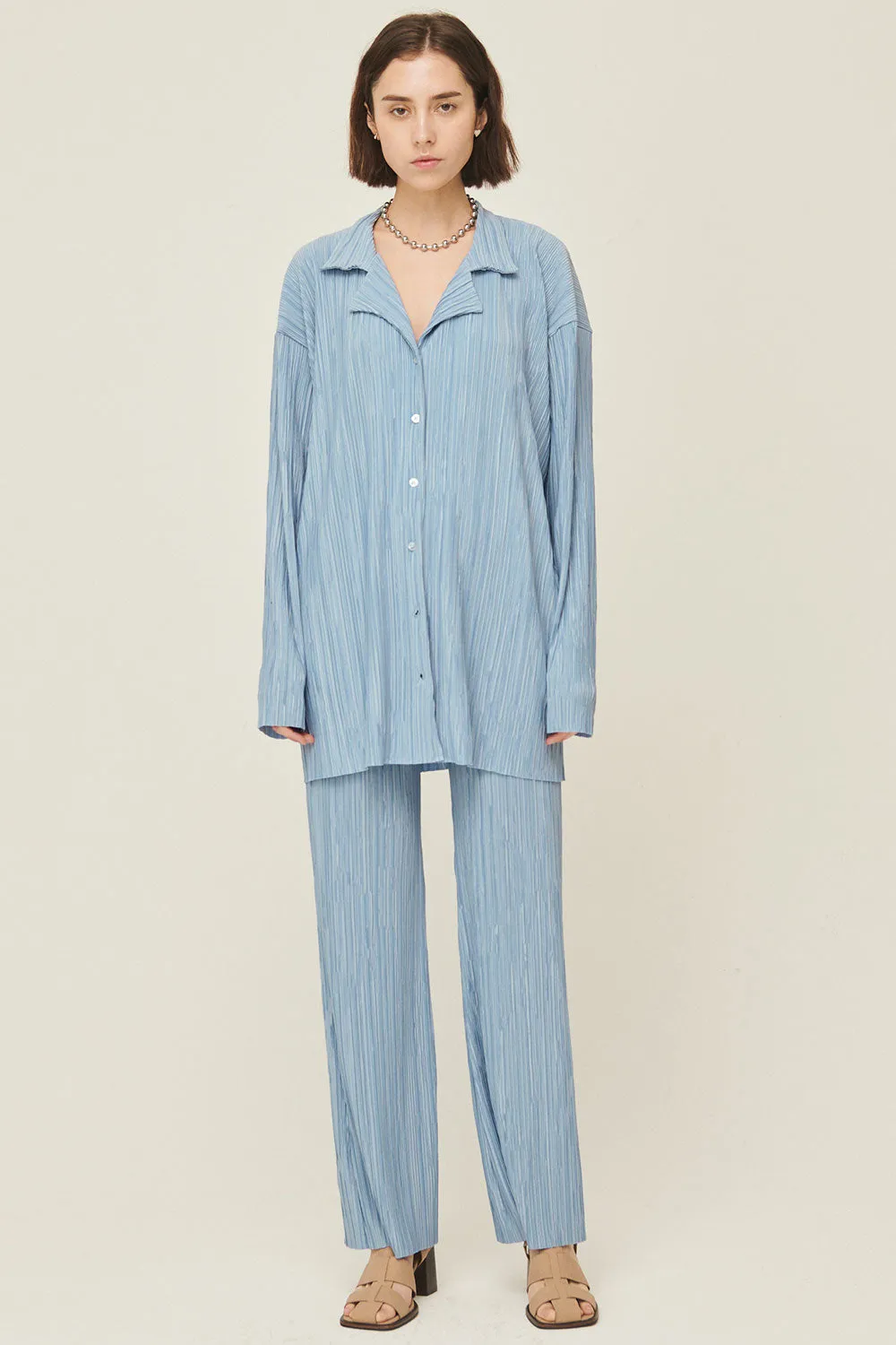 Maria Oversized Plisse Shirt
