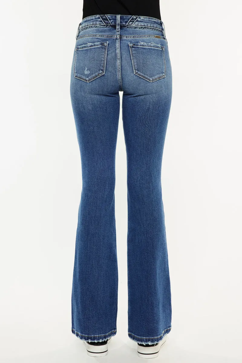 Marline Mid Rise Flare Jeans