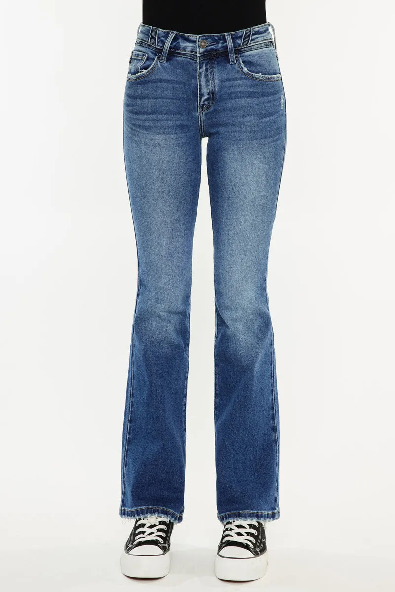 Marline Mid Rise Flare Jeans