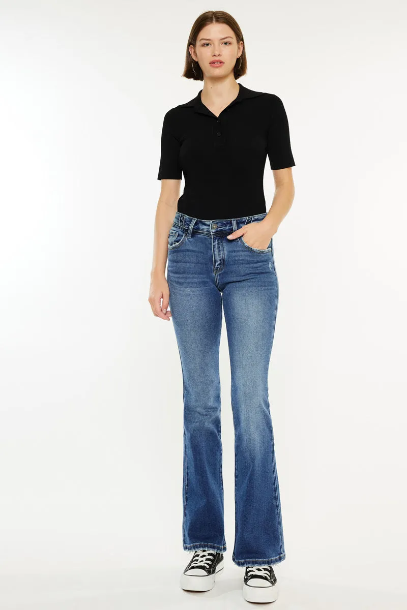 Marline Mid Rise Flare Jeans