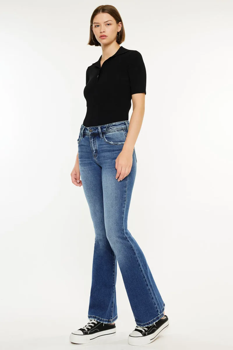 Marline Mid Rise Flare Jeans