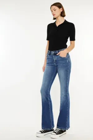 Marline Mid Rise Flare Jeans