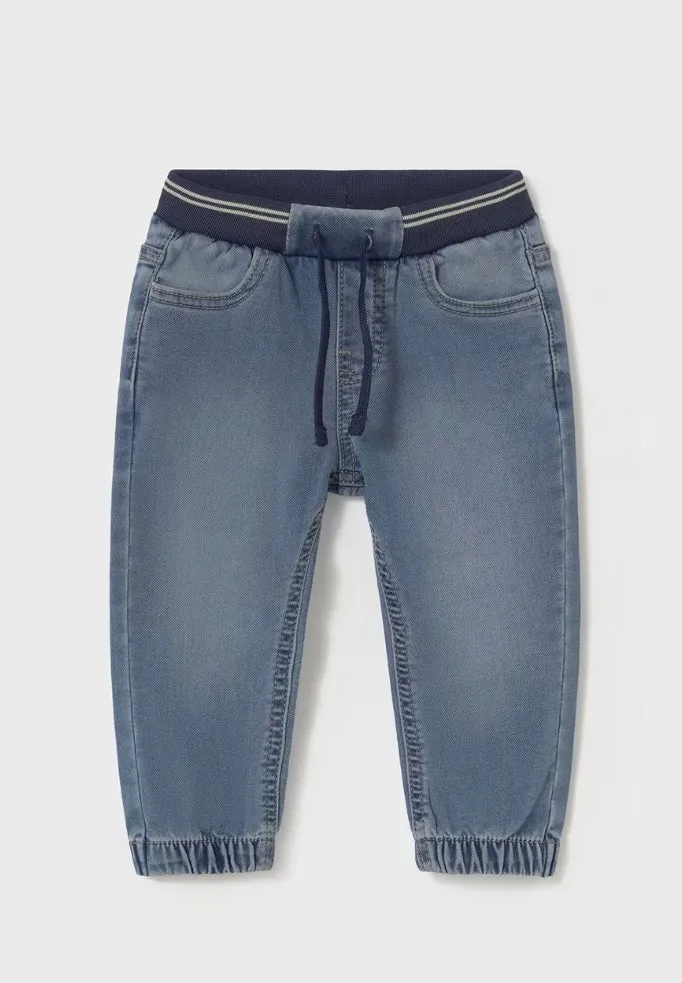 Mayoral Baby Boy Denim Joggers: Sizes 6M to 4 Years