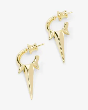 Melinda Maria Gabriella Smooth Triple Spike Earrings