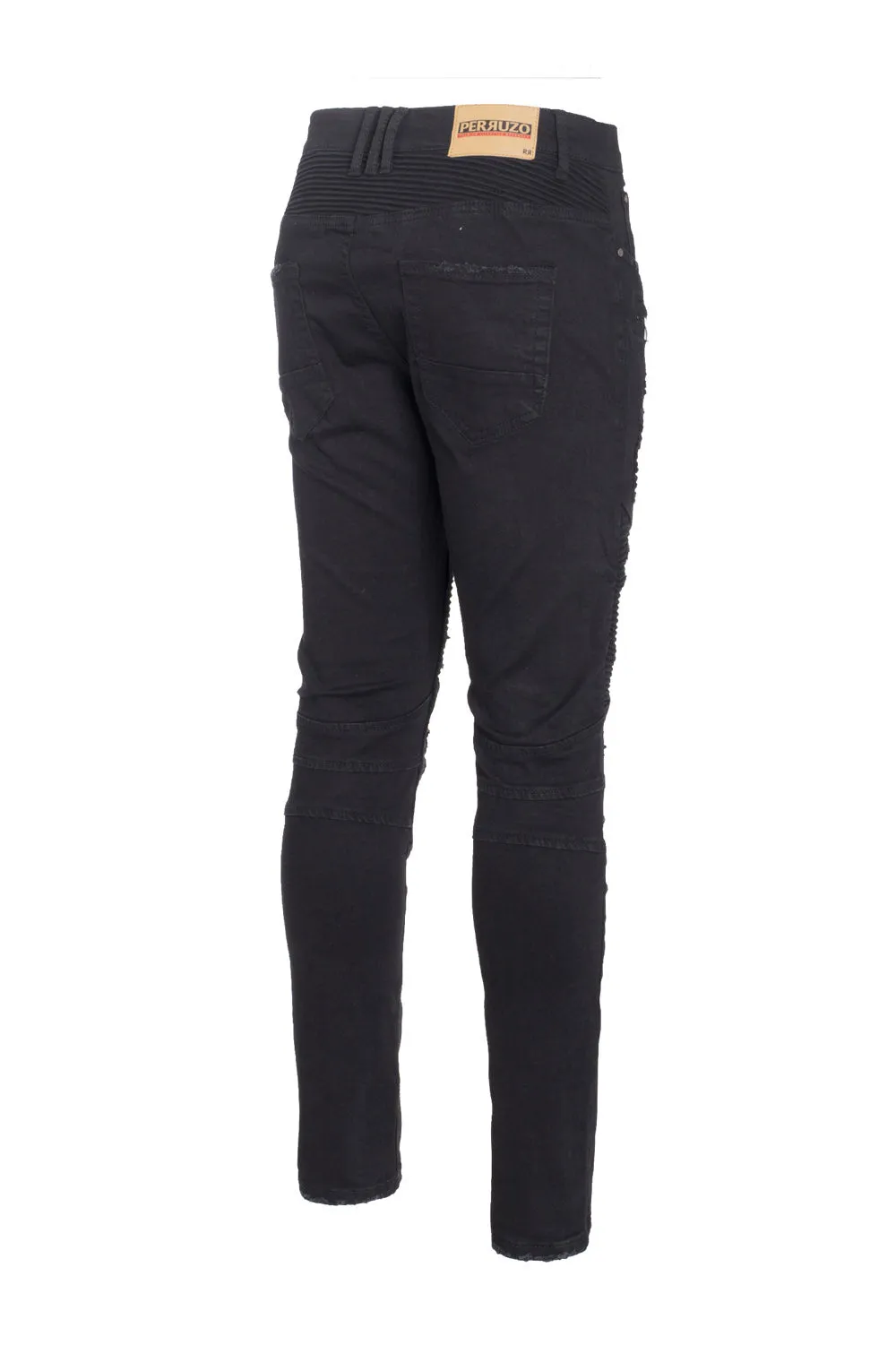 Moto Jeans in Distressed Black