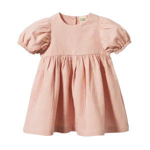 NATURE BABY ALBERTINE DRESS ROSE DUST CRINKLE