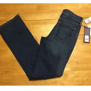 New NYDJ Marilyn Straight Blue JEANS Stretch 0
