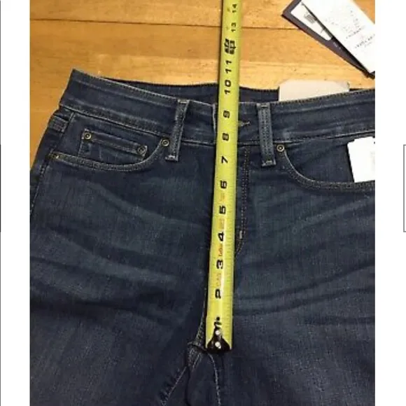 New NYDJ Marilyn Straight Blue JEANS Stretch 0