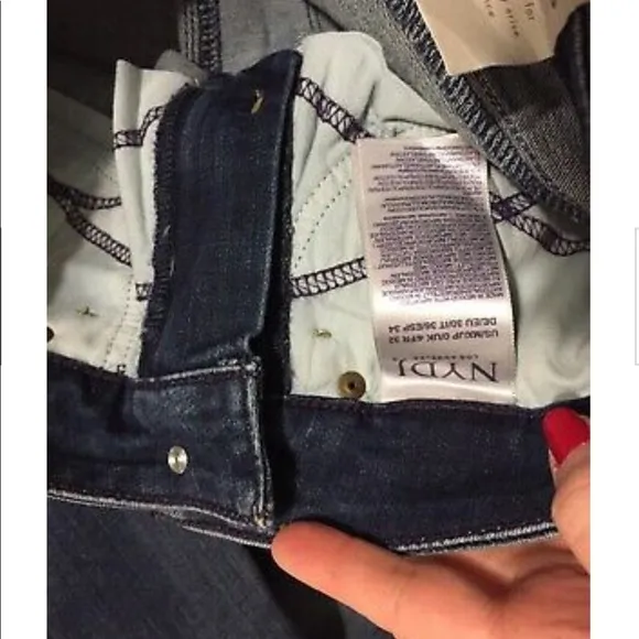 New NYDJ Marilyn Straight Blue JEANS Stretch 0