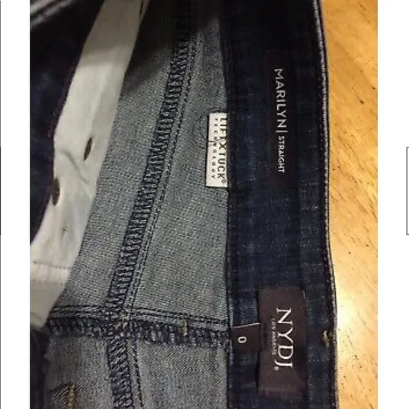 New NYDJ Marilyn Straight Blue JEANS Stretch 0