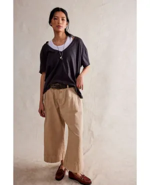 Nina Short Sleeve Vee Neck Tee Black