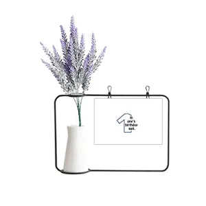 no/no Birthday Dresses Contrast Artificial Lavender Flower Vase Bottle Card