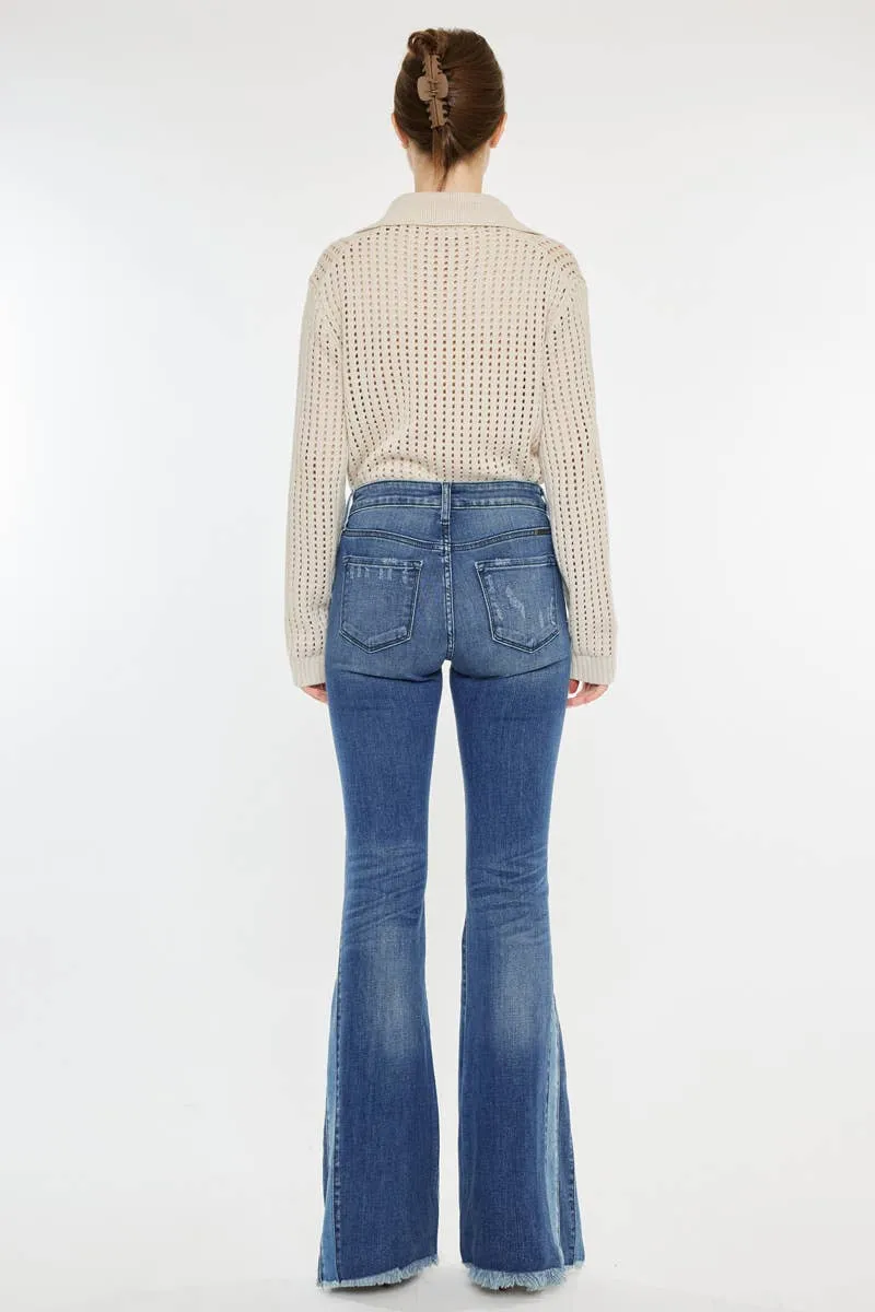 Number 1 Flare Ever Restock-MEDIUM WASH