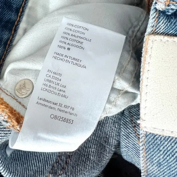 NWT Free People We The Free Distressed High Waited Flare Jeans