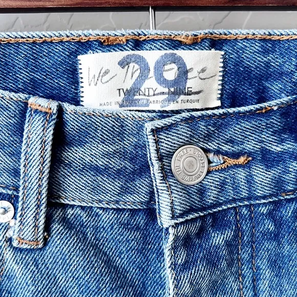 NWT Free People We The Free Distressed High Waited Flare Jeans