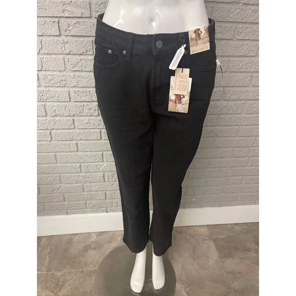 NWT Jules Black High Rise Straight Jean Size 7 / 28