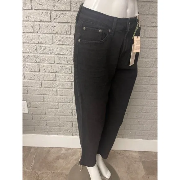 NWT Jules Black High Rise Straight Jean Size 7 / 28