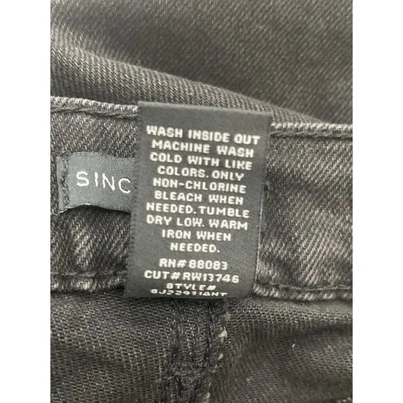 NWT Jules Black High Rise Straight Jean Size 7 / 28