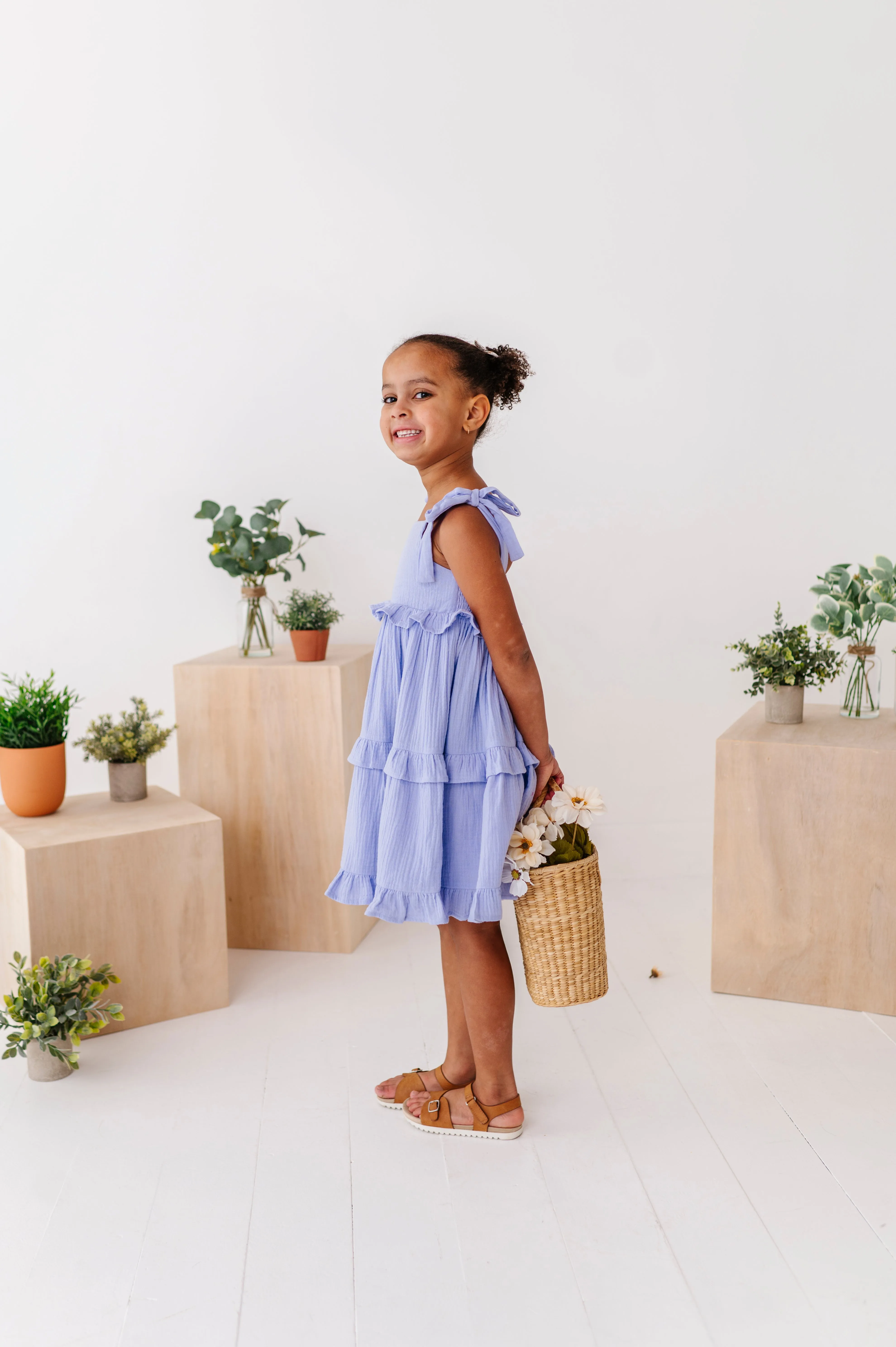 Ocean | Ruffle Strappy Twirl Dress