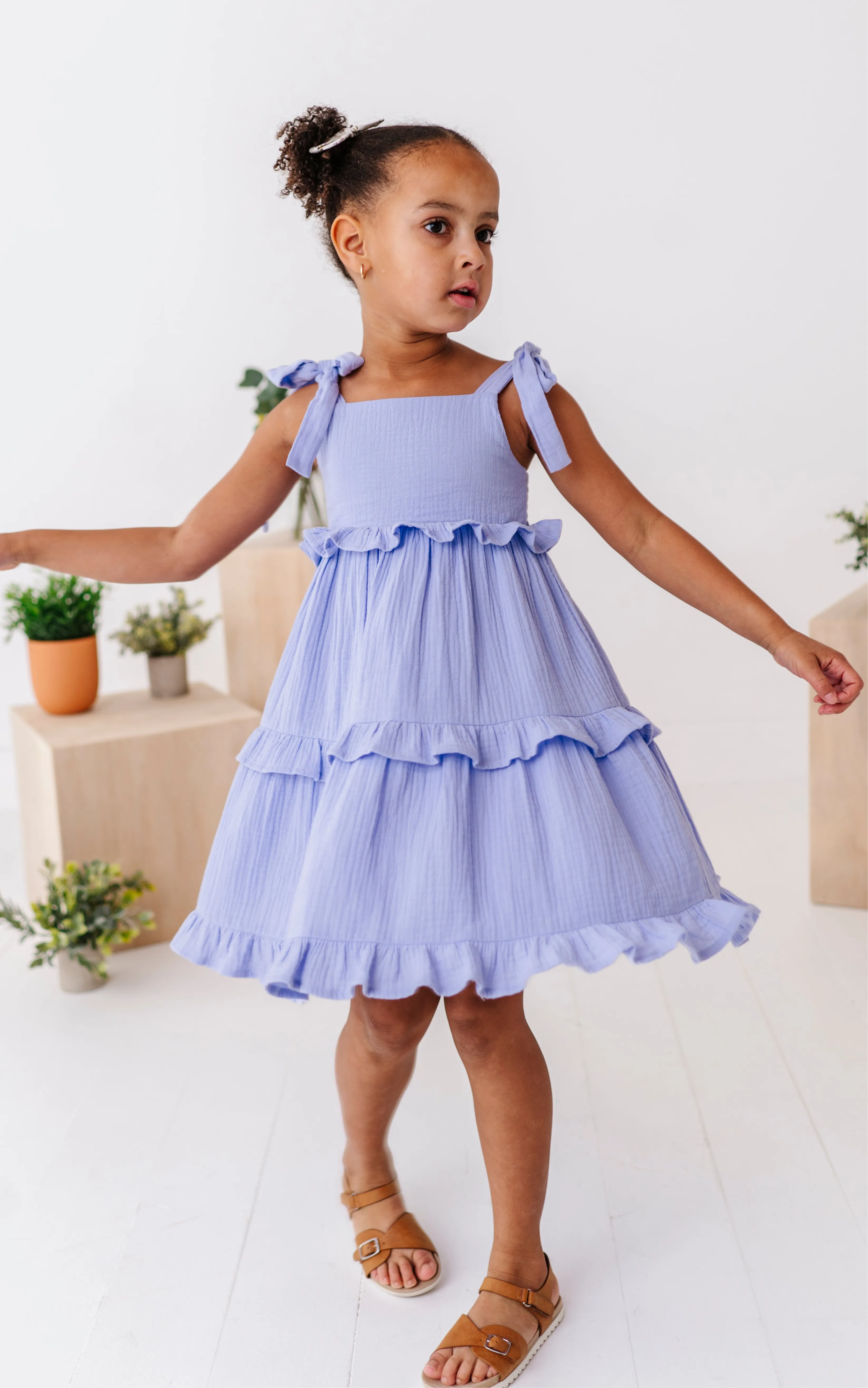 Ocean | Ruffle Strappy Twirl Dress