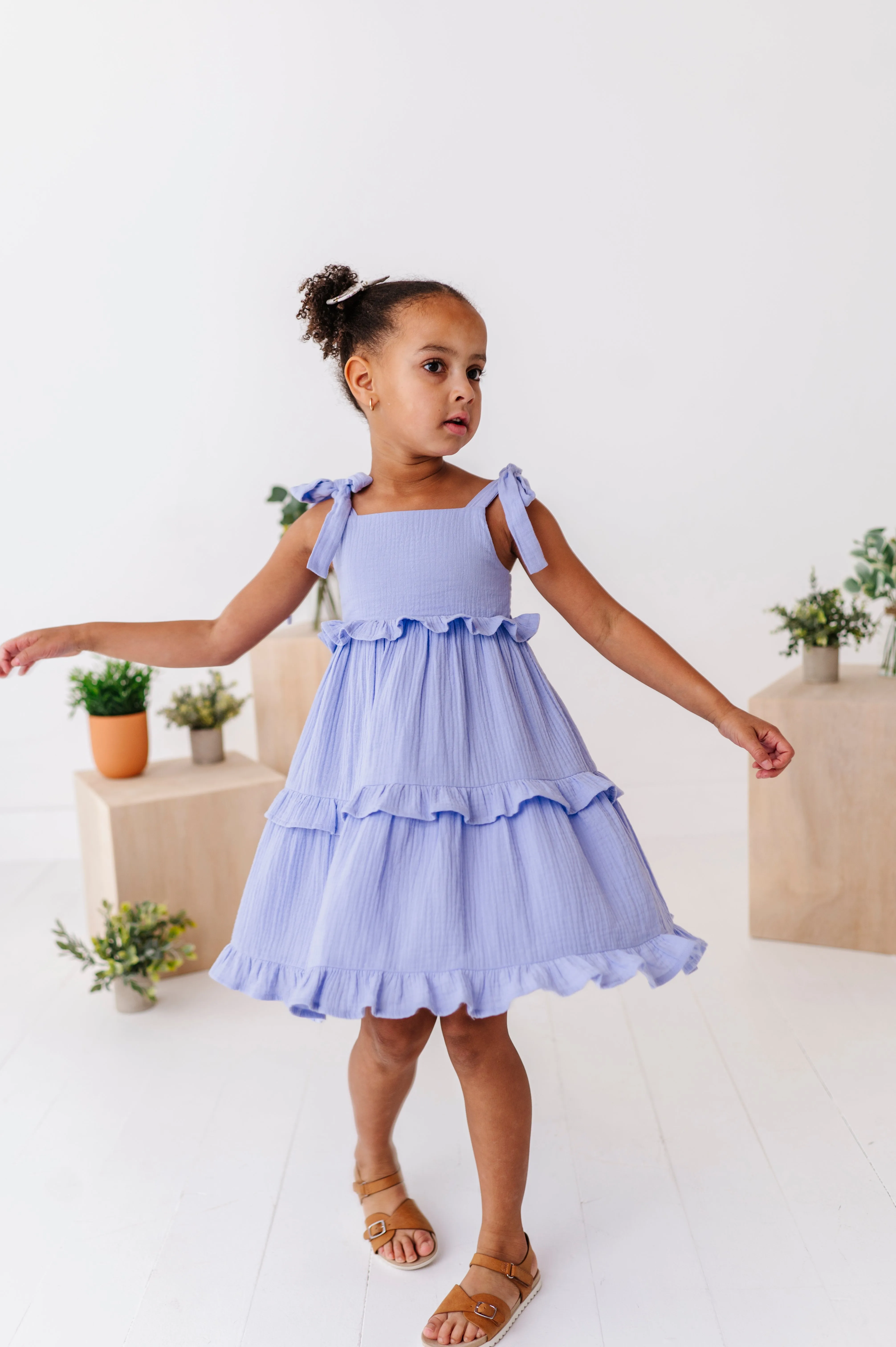 Ocean | Ruffle Strappy Twirl Dress