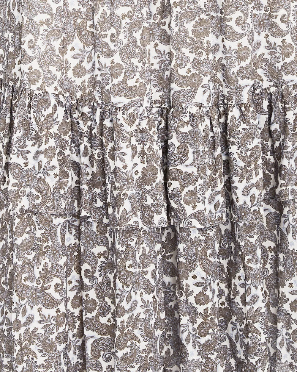 Odette Ruffled Printed Voile Midi Skirt