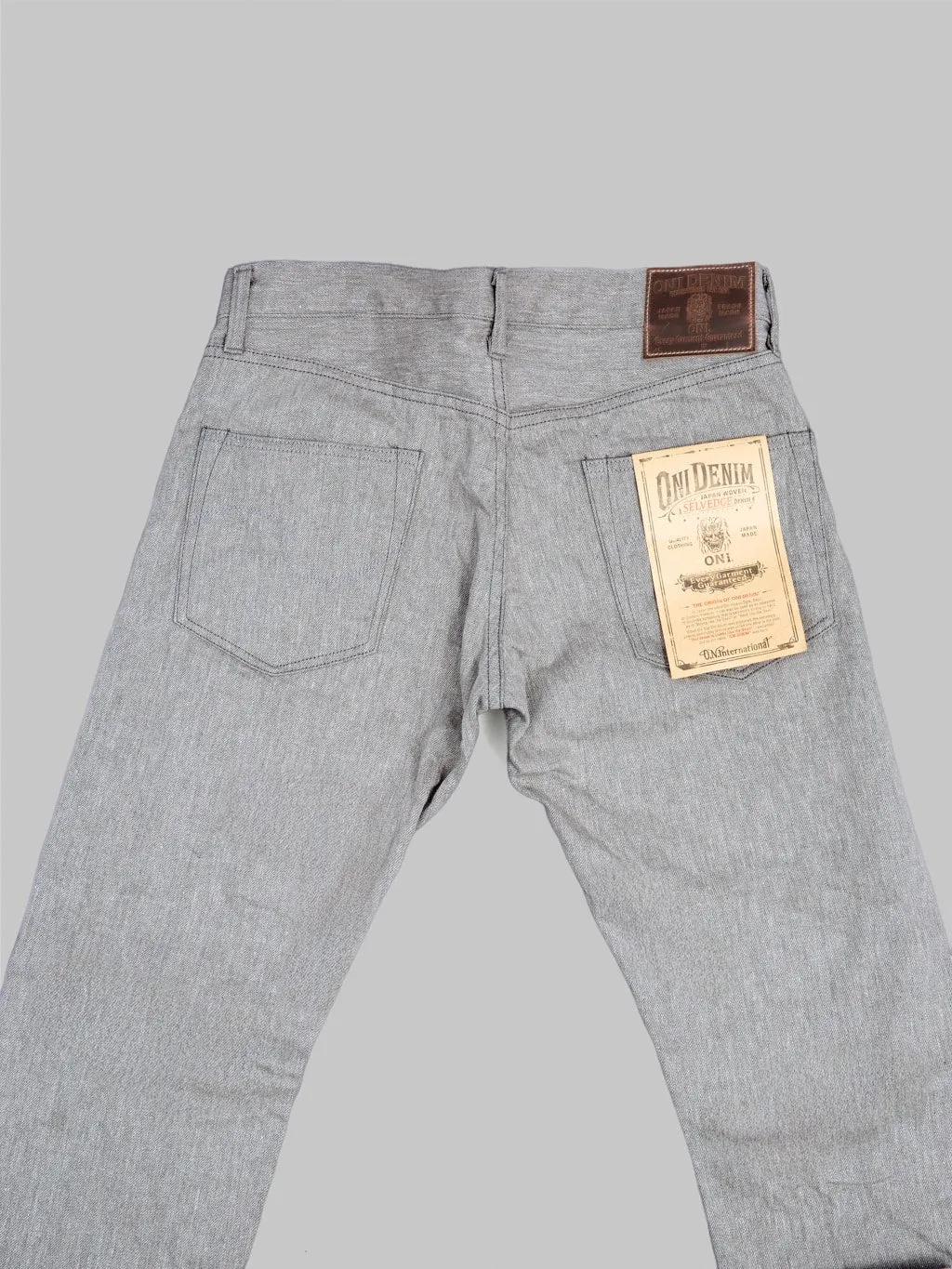 ONI Denim 622-MOKU 11oz"Mixed Grey Denim" Relaxed Tapered Jeans