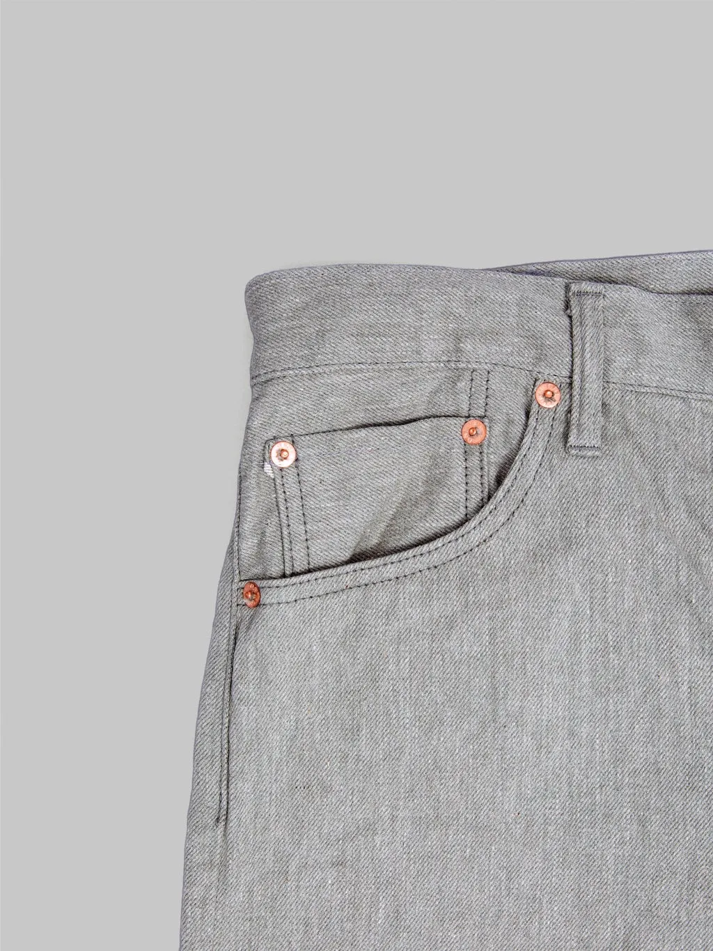 ONI Denim 622-MOKU 11oz"Mixed Grey Denim" Relaxed Tapered Jeans