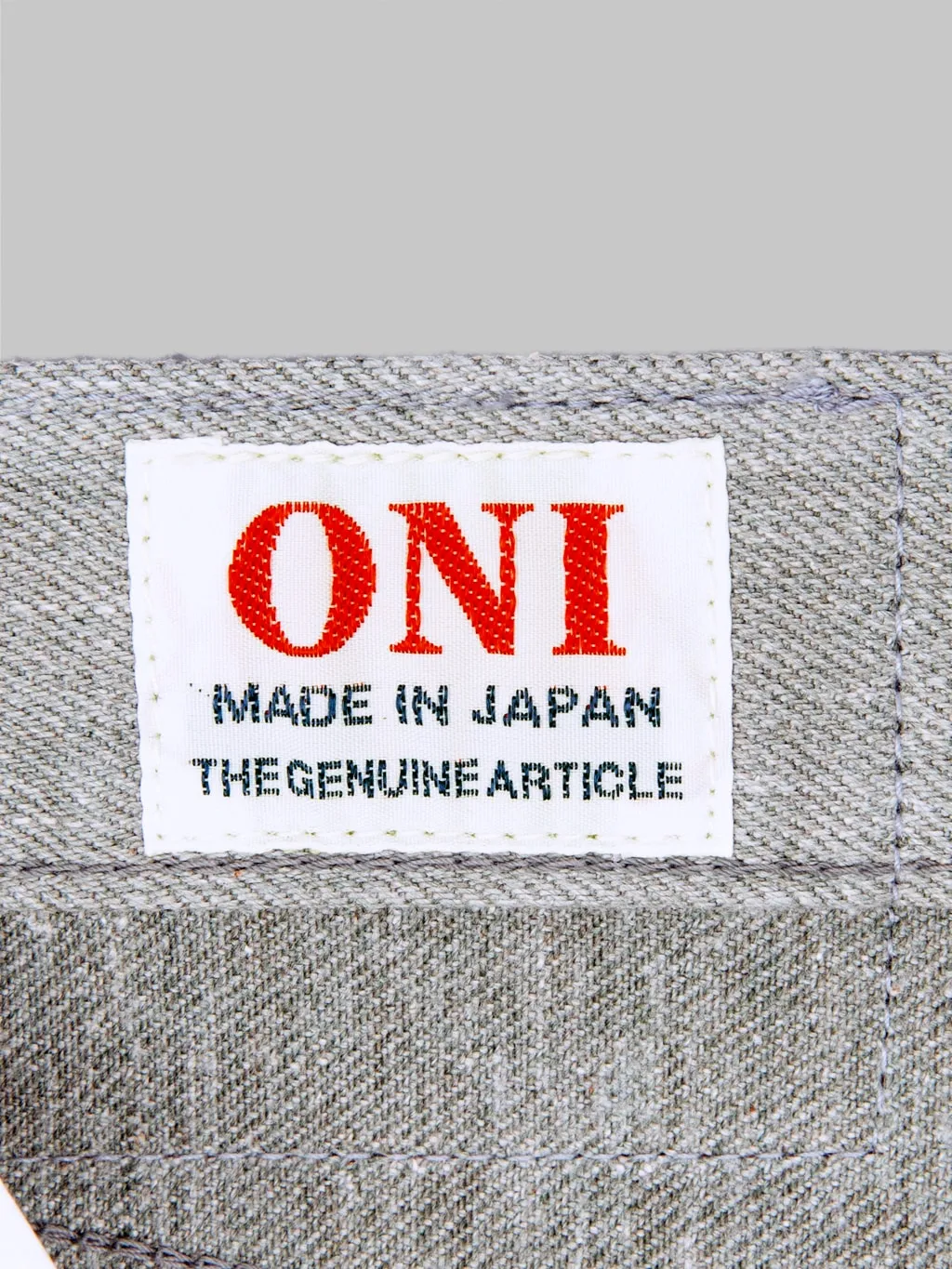 ONI Denim 622-MOKU 11oz"Mixed Grey Denim" Relaxed Tapered Jeans